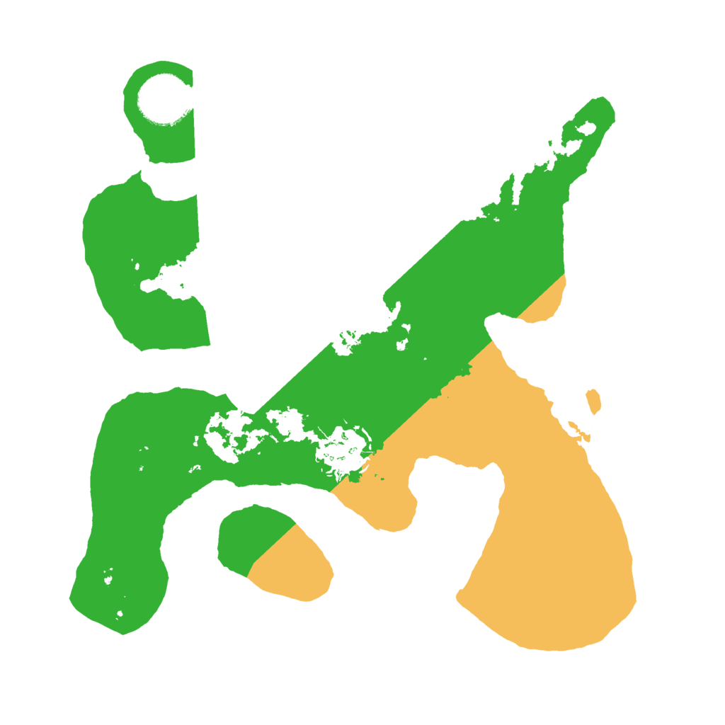 Biome Rust Map: Barren, Size: 2500, Seed: 1337814