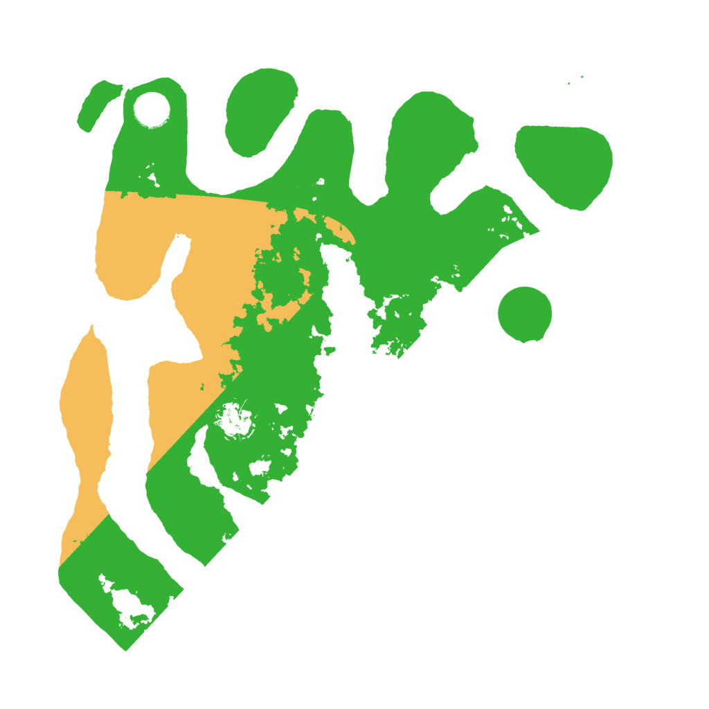 Biome Rust Map: Barren, Size: 3500, Seed: 2402167