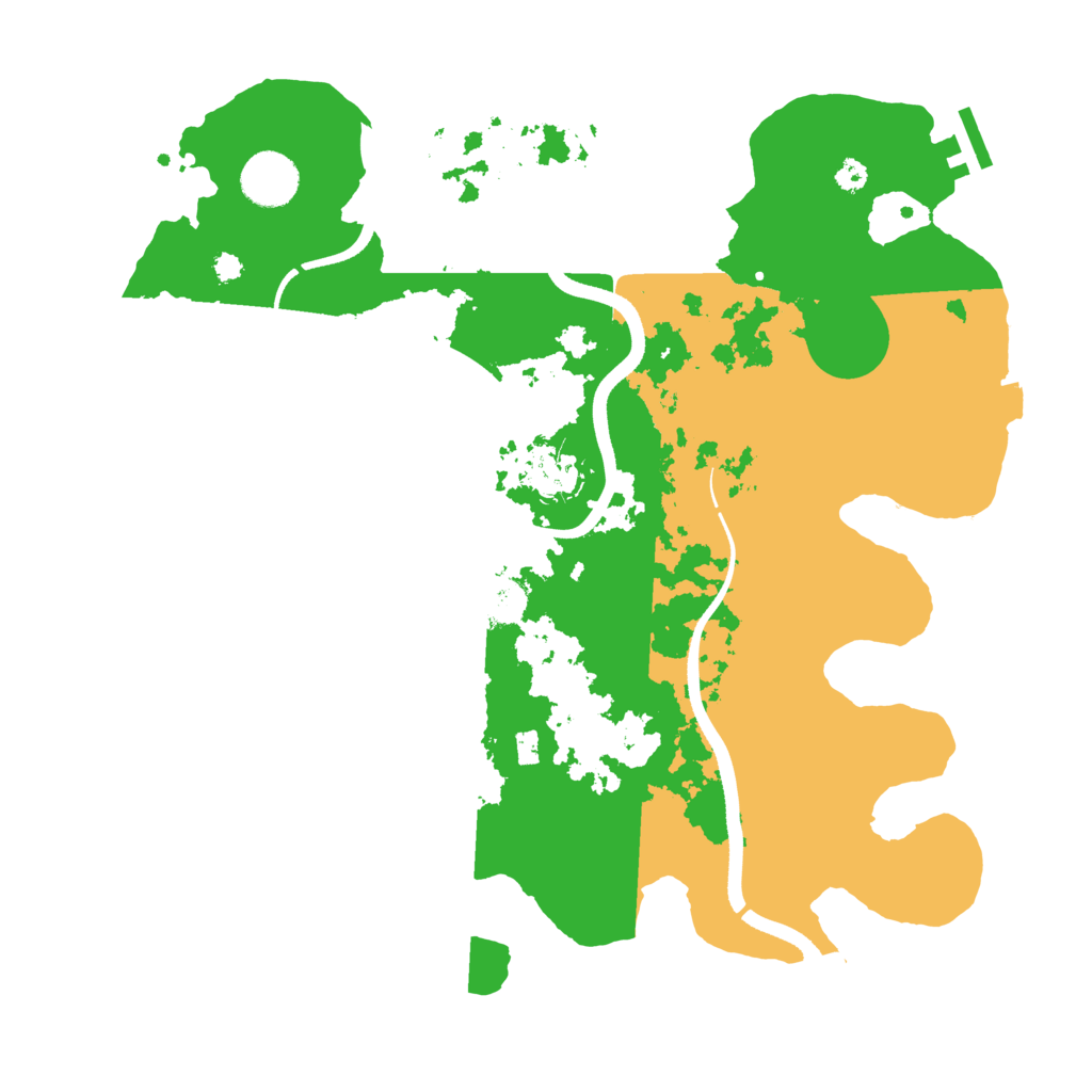 Biome Rust Map: Procedural Map, Size: 3500, Seed: 1942323