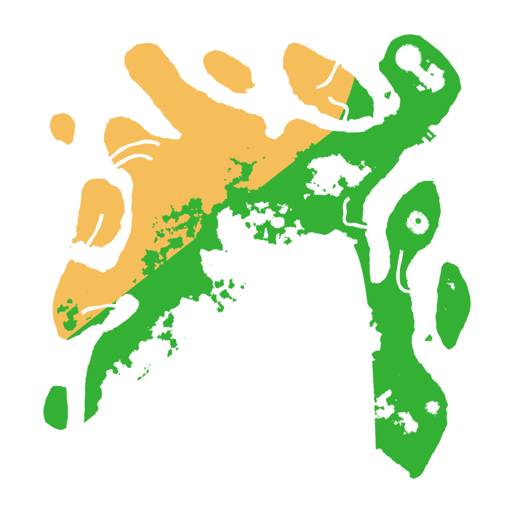 Biome Rust Map: Procedural Map, Size: 3500, Seed: 2035733