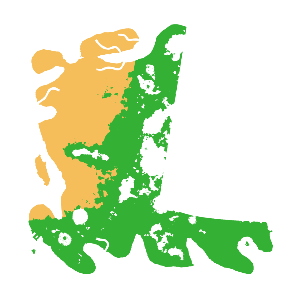 Biome Rust Map: Procedural Map, Size: 3500, Seed: 586496