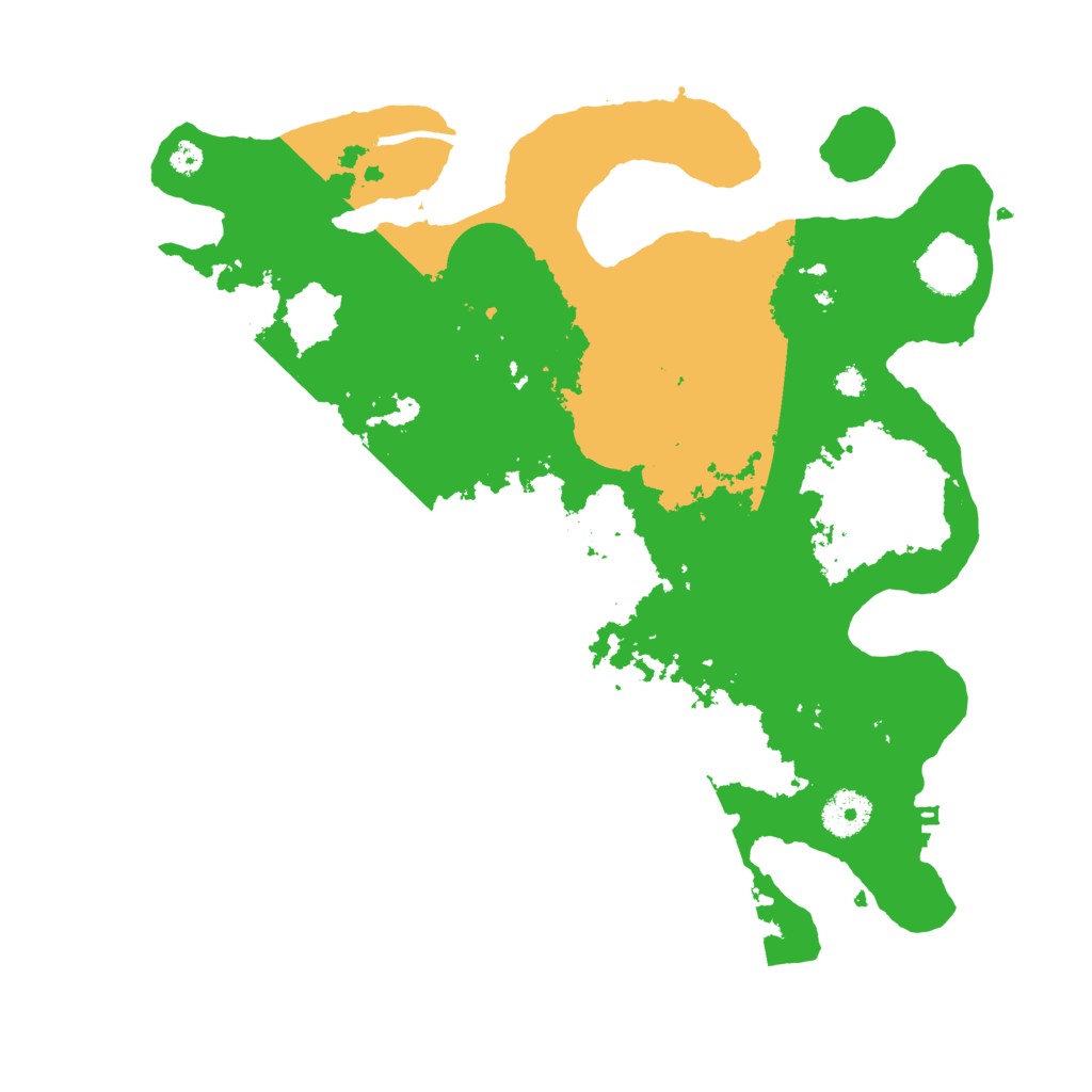Biome Rust Map: Procedural Map, Size: 3500, Seed: 1989393