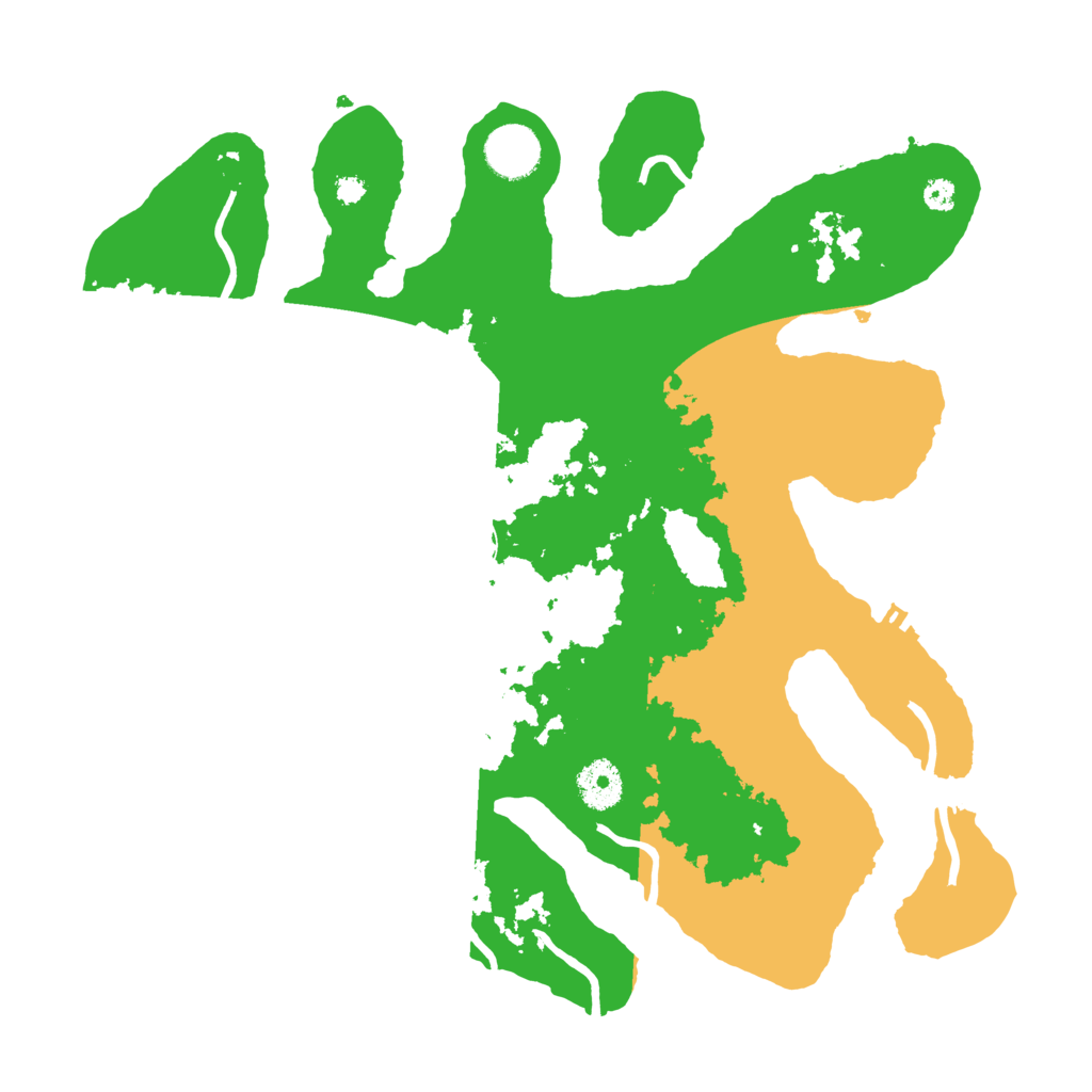 Biome Rust Map: Procedural Map, Size: 3500, Seed: 5002679