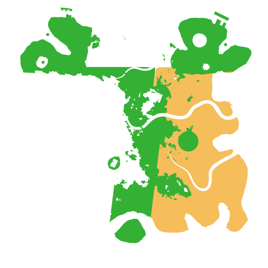 Biome Rust Map: Procedural Map, Size: 3500, Seed: 479399