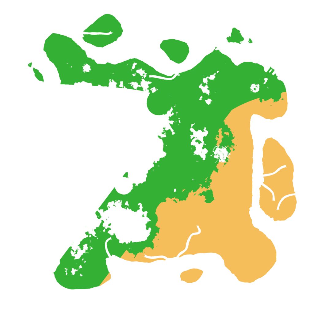 Biome Rust Map: Procedural Map, Size: 3500, Seed: 4975567