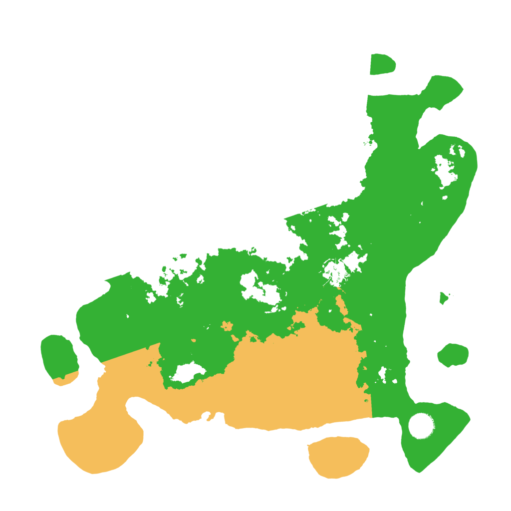 Biome Rust Map: Barren, Size: 3500, Seed: 2703499