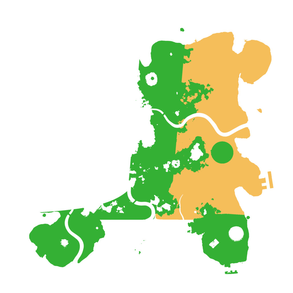 Biome Rust Map: Procedural Map, Size: 3500, Seed: 1132084828