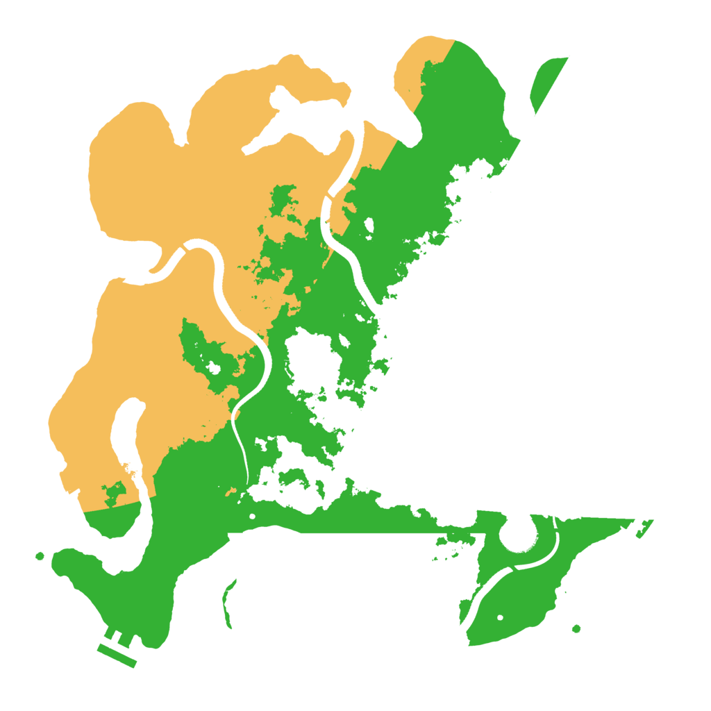 Biome Rust Map: Procedural Map, Size: 3500, Seed: 5196333