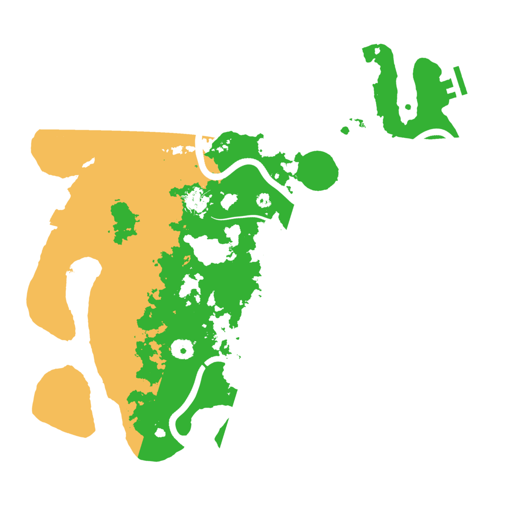 Biome Rust Map: Procedural Map, Size: 3500, Seed: 6361132
