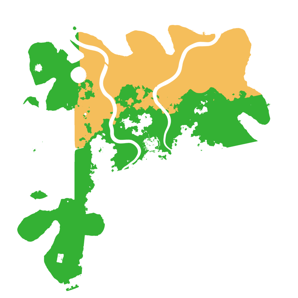 Biome Rust Map: Procedural Map, Size: 3500, Seed: 33037