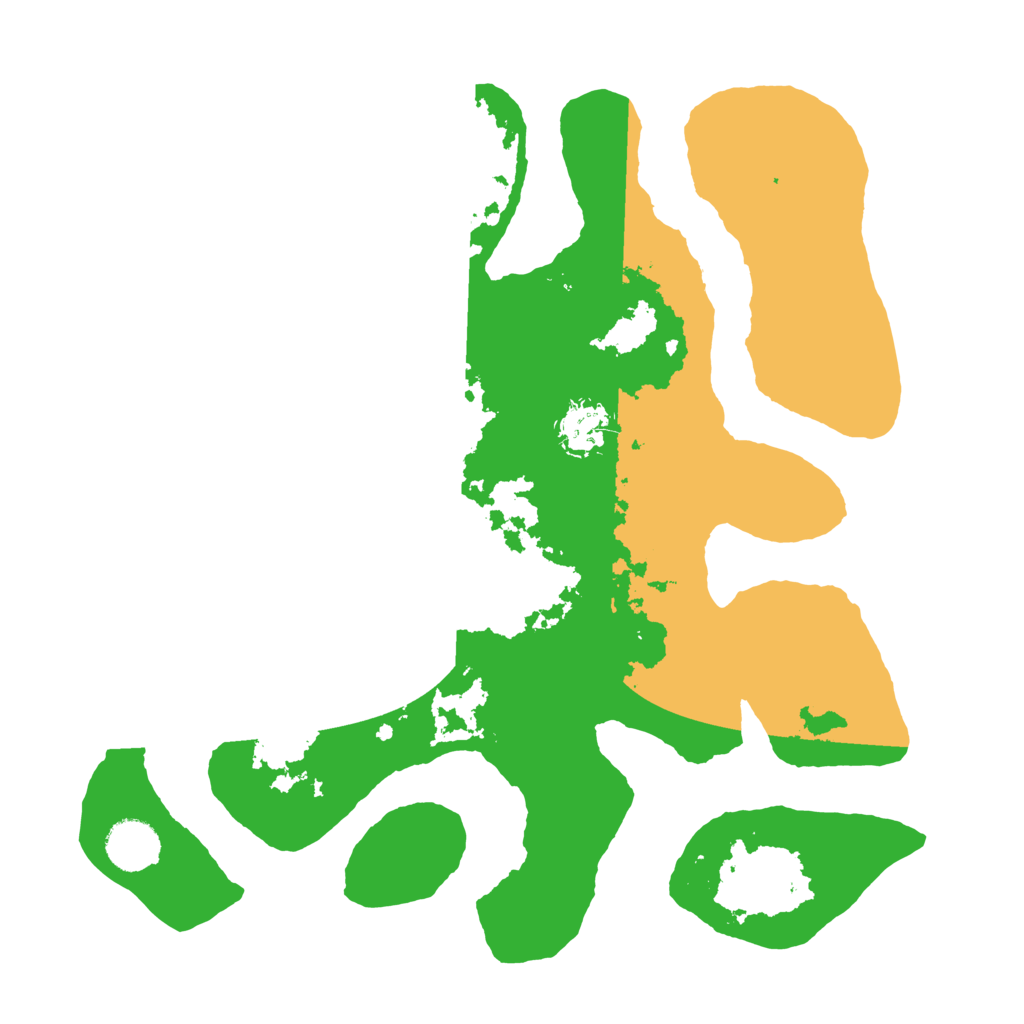 Biome Rust Map: Barren, Size: 3500, Seed: 3961405