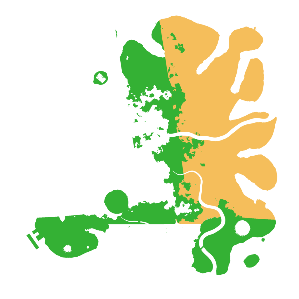 Biome Rust Map: Procedural Map, Size: 3500, Seed: 609467