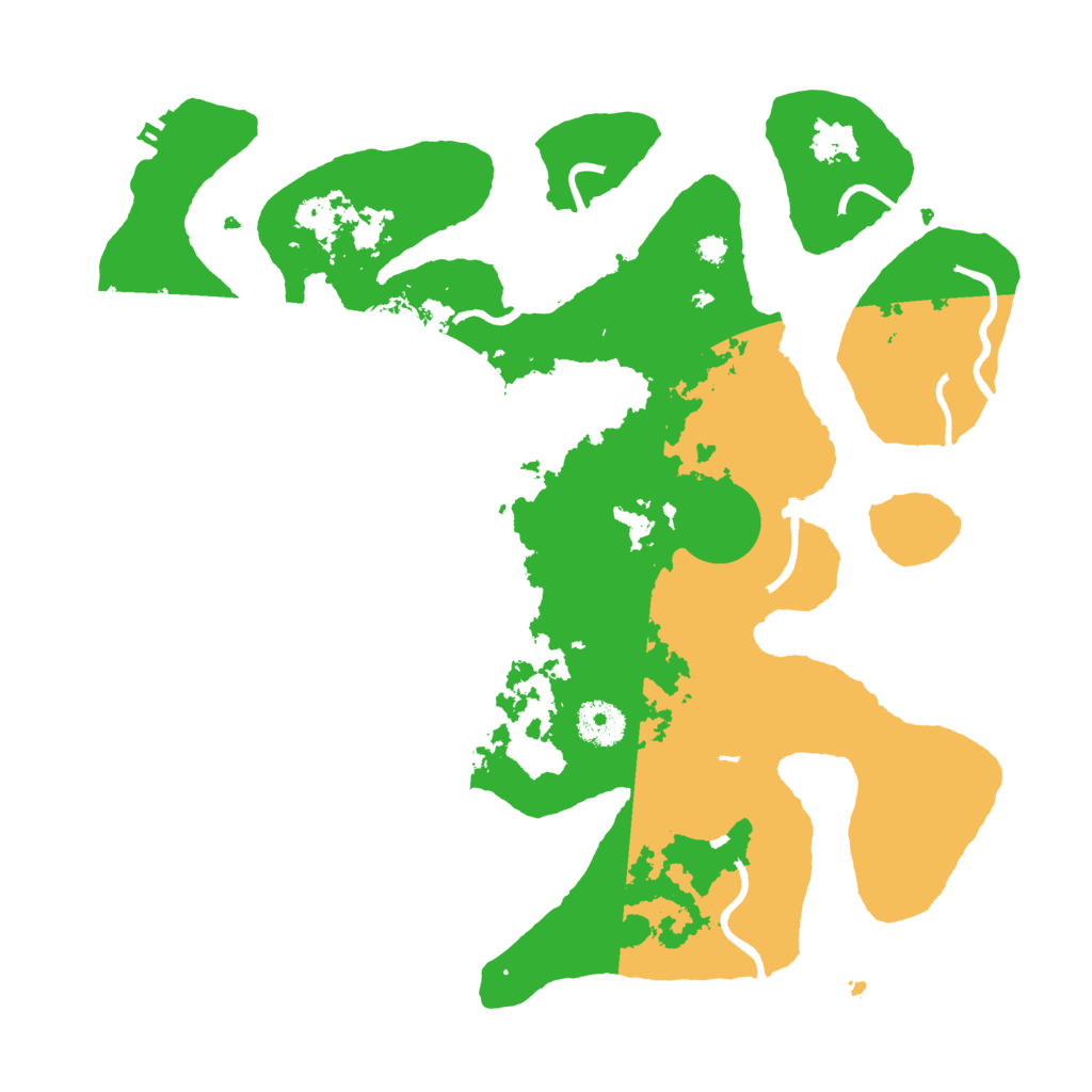 Biome Rust Map: Procedural Map, Size: 3500, Seed: 2391761