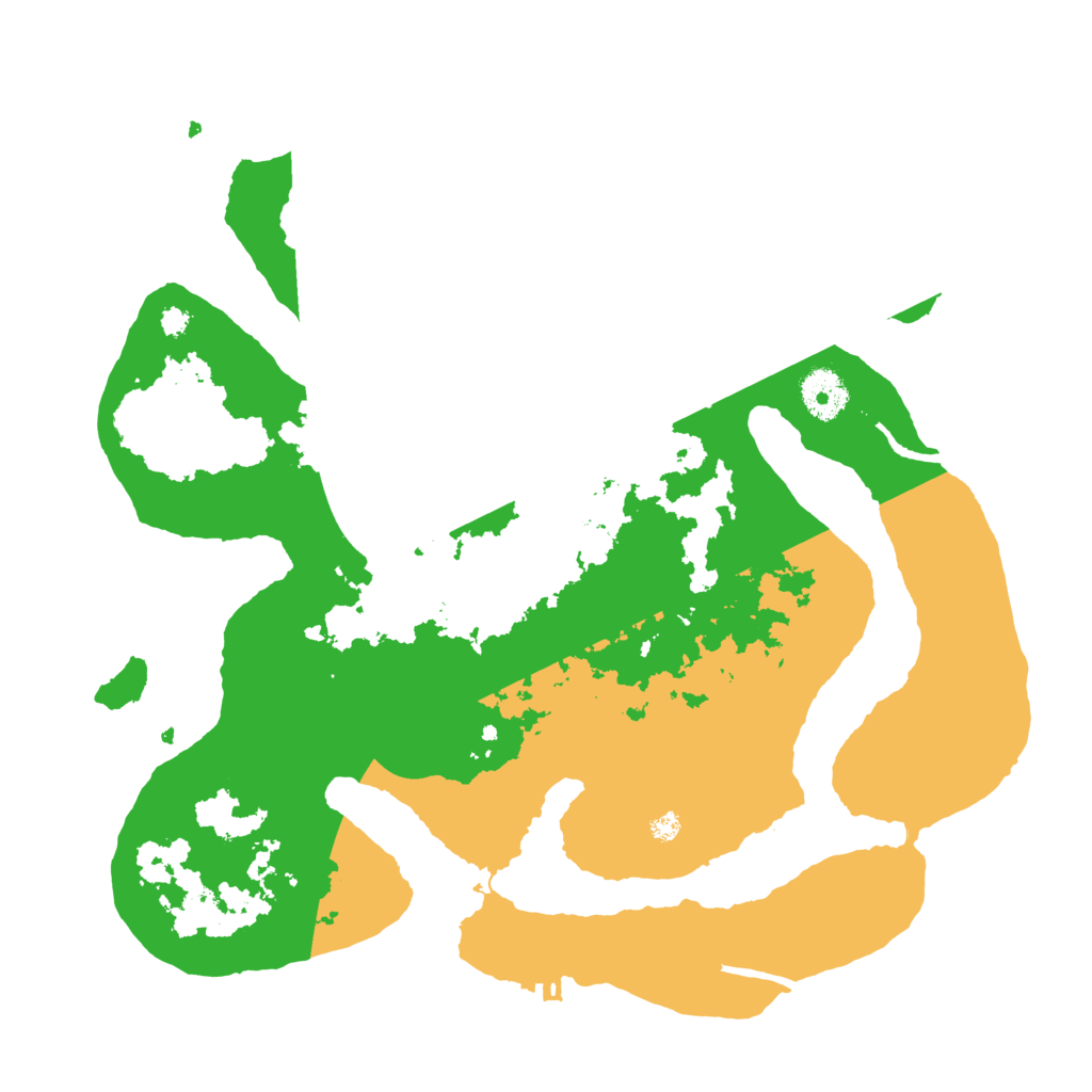 Biome Rust Map: Procedural Map, Size: 3500, Seed: 2240511