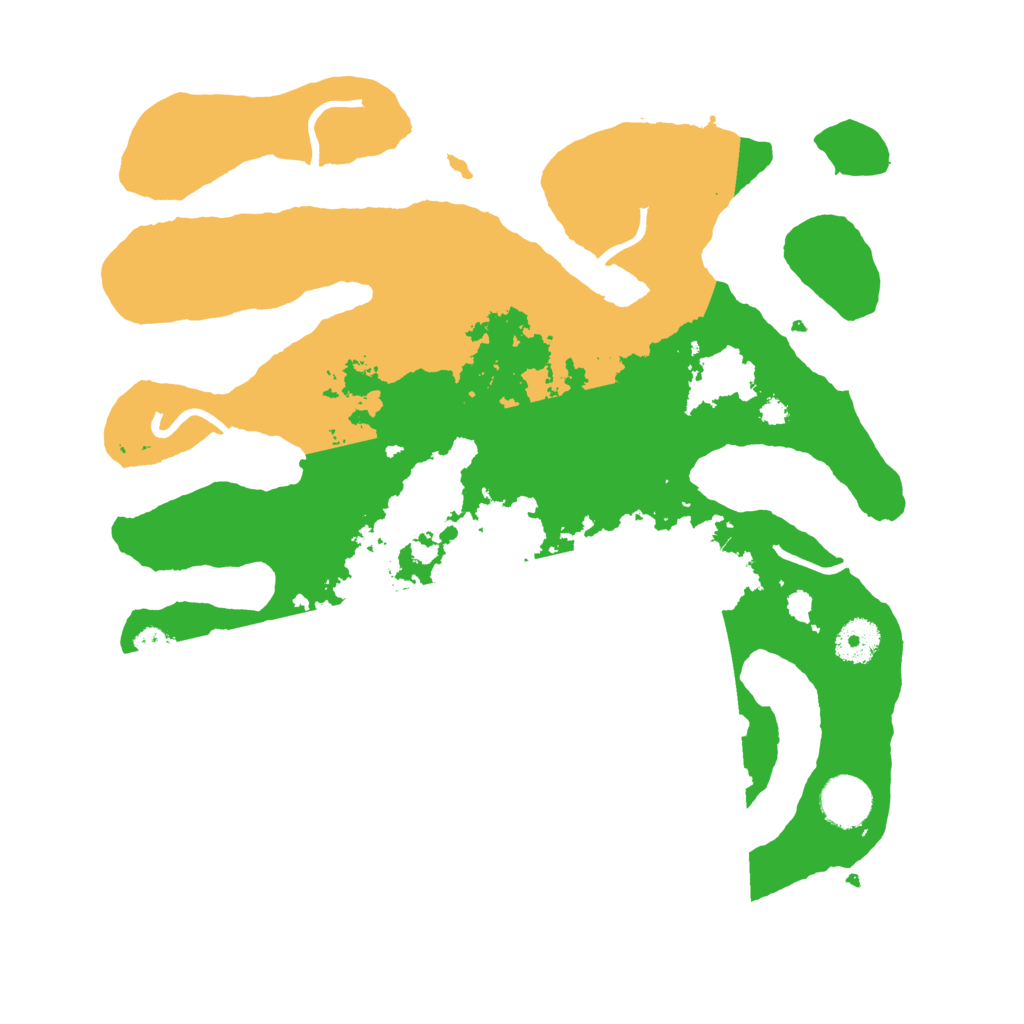 Biome Rust Map: Procedural Map, Size: 3500, Seed: 4495290