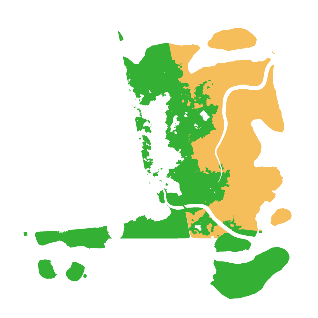 Biome Rust Map: Procedural Map, Size: 3500, Seed: 2332353