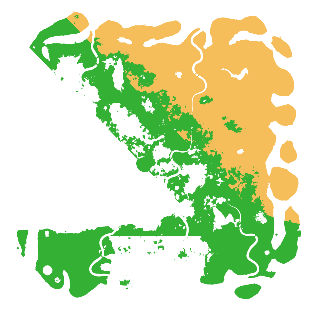 Biome Rust Map: Procedural Map, Size: 5800, Seed: 6745