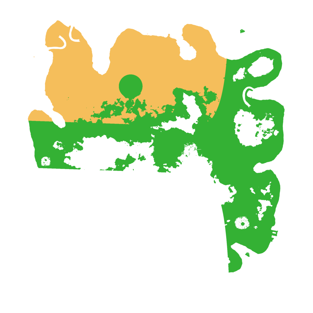 Biome Rust Map: Procedural Map, Size: 3500, Seed: 177909