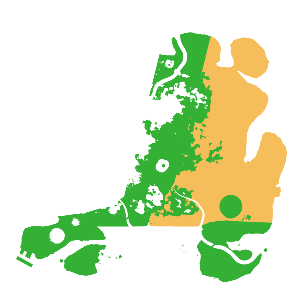 Biome Rust Map: Procedural Map, Size: 3500, Seed: 5752015