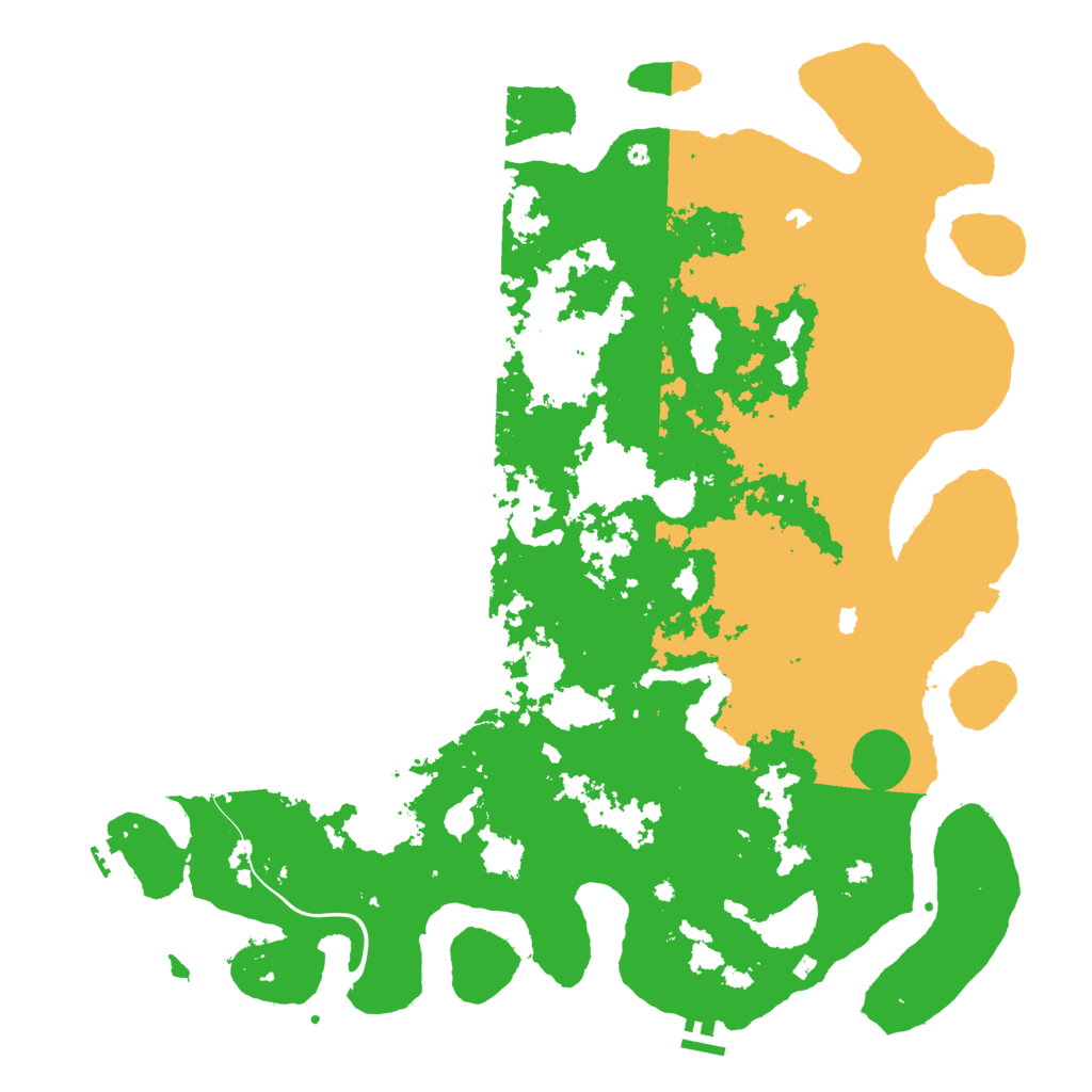 Biome Rust Map: Procedural Map, Size: 5000, Seed: 2048