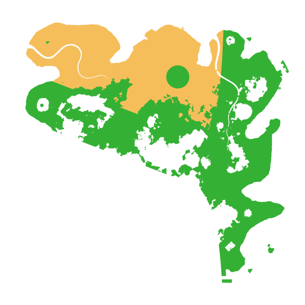 Biome Rust Map: Procedural Map, Size: 3500, Seed: 559800
