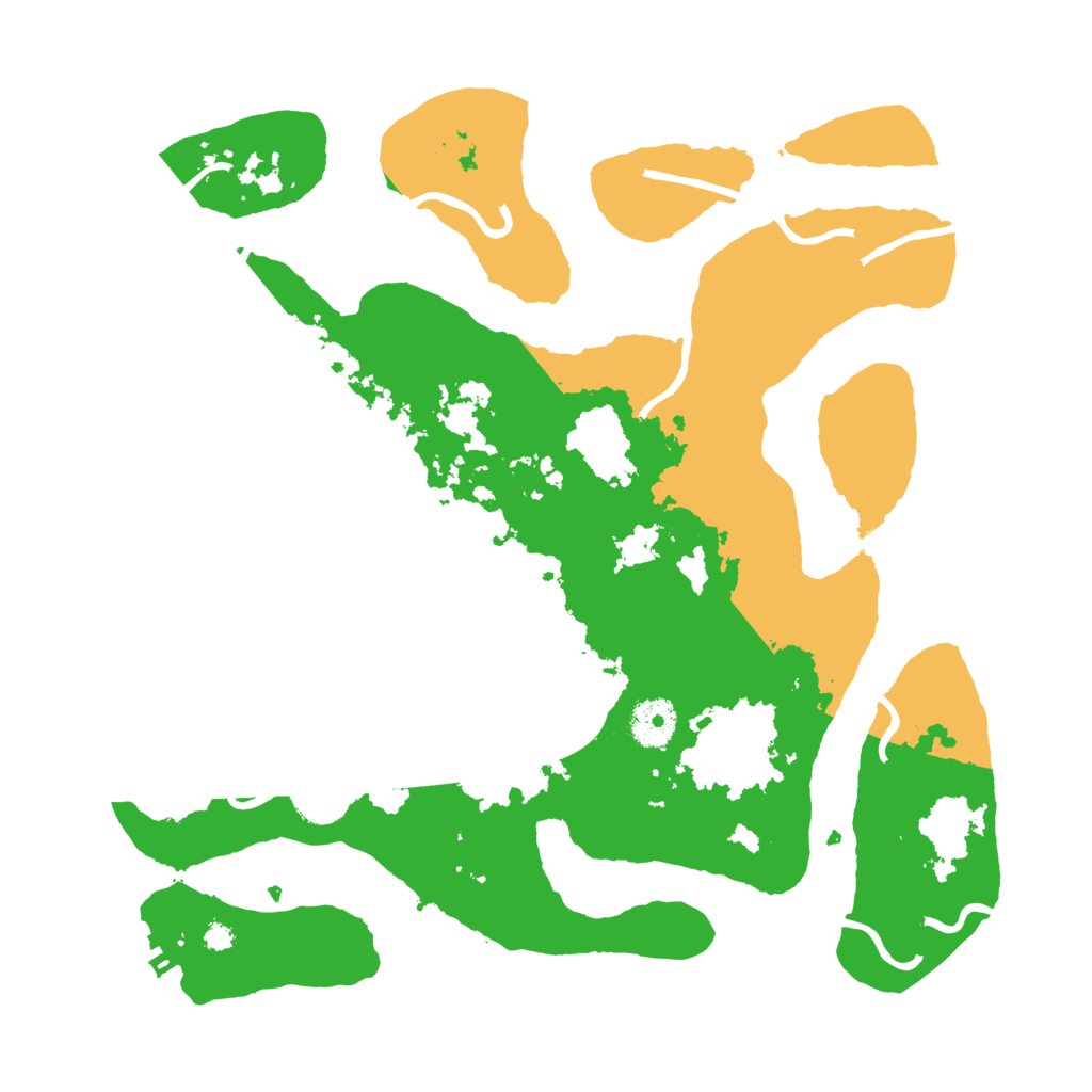 Biome Rust Map: Procedural Map, Size: 3500, Seed: 6400861