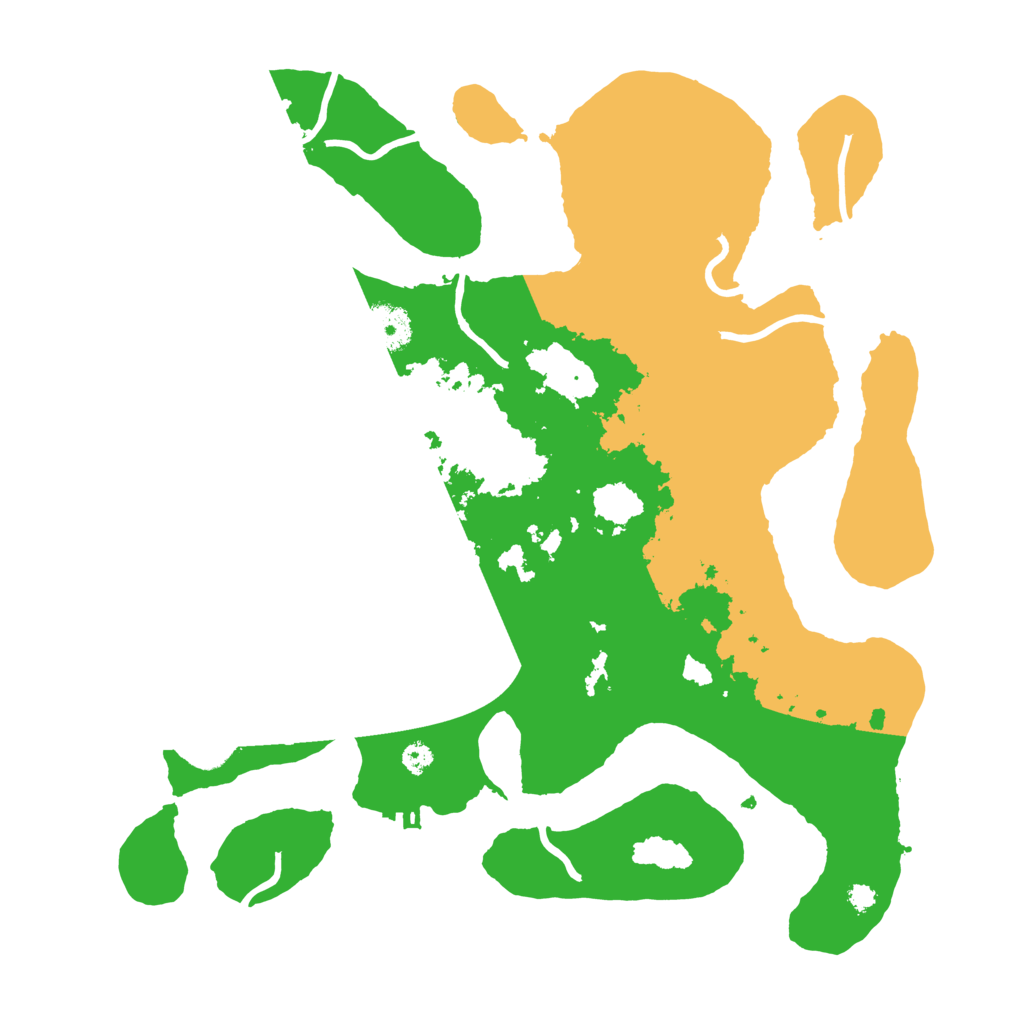 Biome Rust Map: Procedural Map, Size: 3500, Seed: 3246242