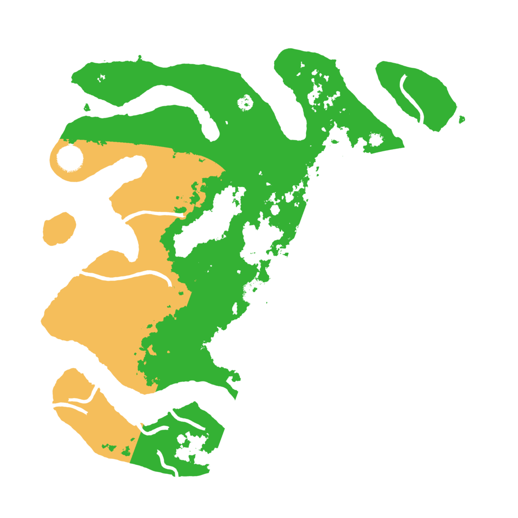Biome Rust Map: Procedural Map, Size: 3500, Seed: 752015