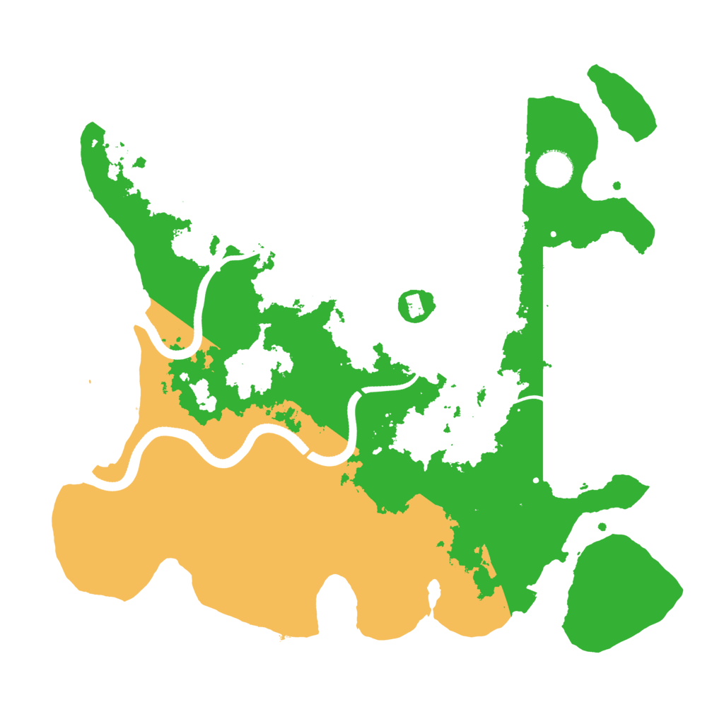 Biome Rust Map: Procedural Map, Size: 3500, Seed: 6358938