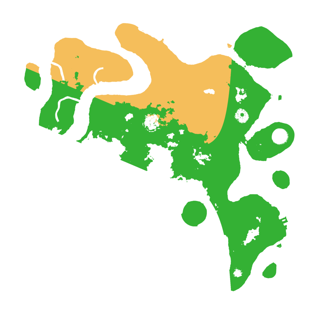 Biome Rust Map: Procedural Map, Size: 3500, Seed: 5119180