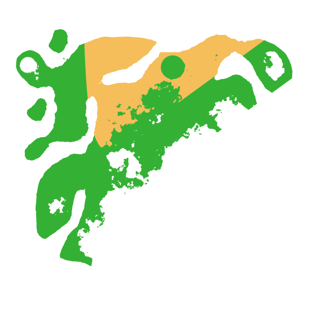 Biome Rust Map: Barren, Size: 3500, Seed: 5243909