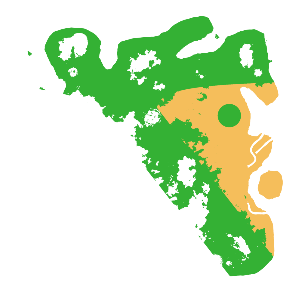 Biome Rust Map: Procedural Map, Size: 3500, Seed: 3307885