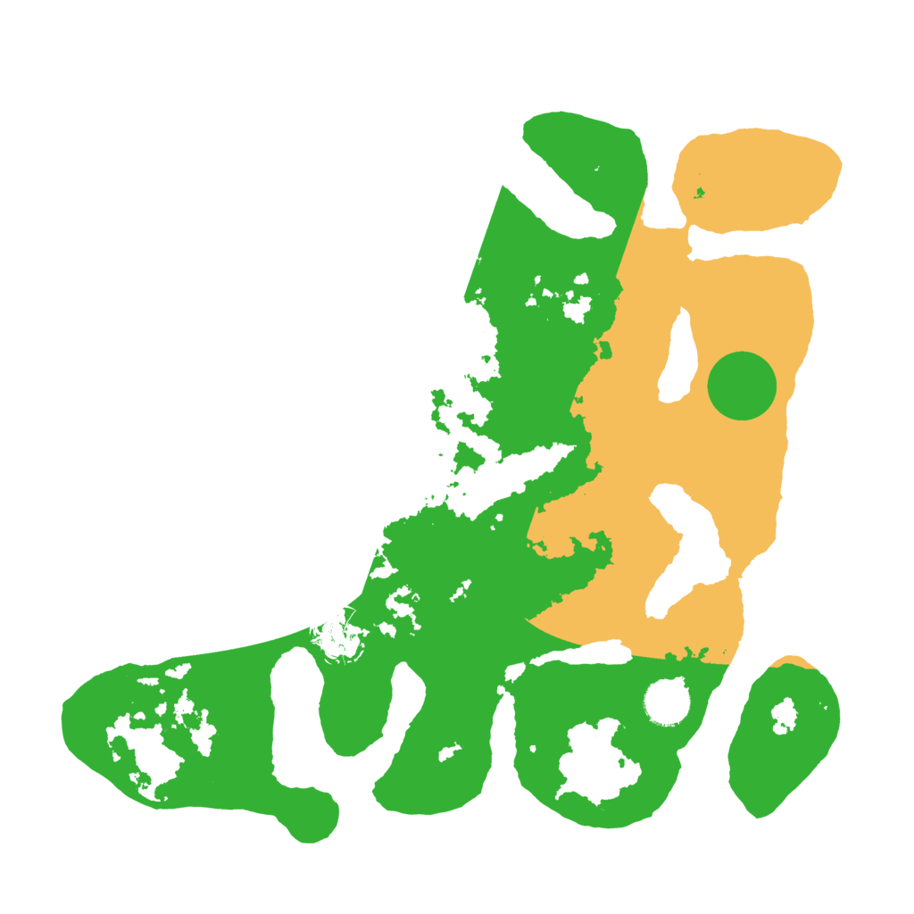 Biome Rust Map: Barren, Size: 3500, Seed: 552721