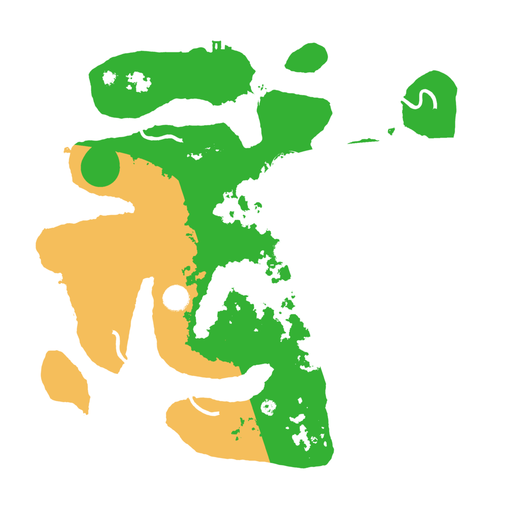 Biome Rust Map: Procedural Map, Size: 3500, Seed: 1720011