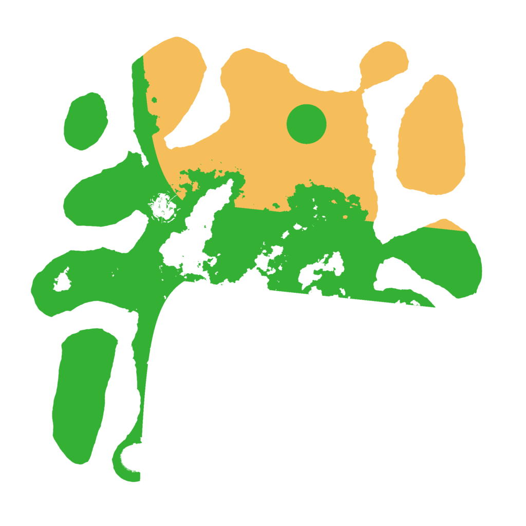 Biome Rust Map: Barren, Size: 3500, Seed: 5278518