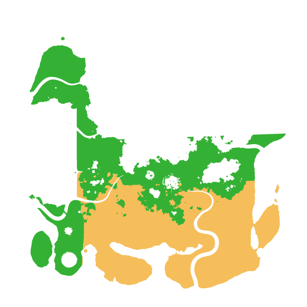 Biome Rust Map: Procedural Map, Size: 3500, Seed: 6404741