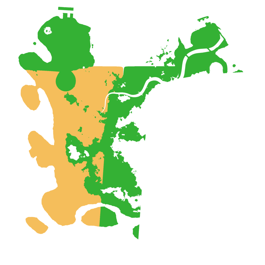Biome Rust Map: Procedural Map, Size: 3500, Seed: 320490