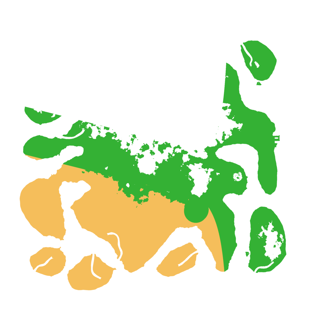 Biome Rust Map: Procedural Map, Size: 3500, Seed: 6236232