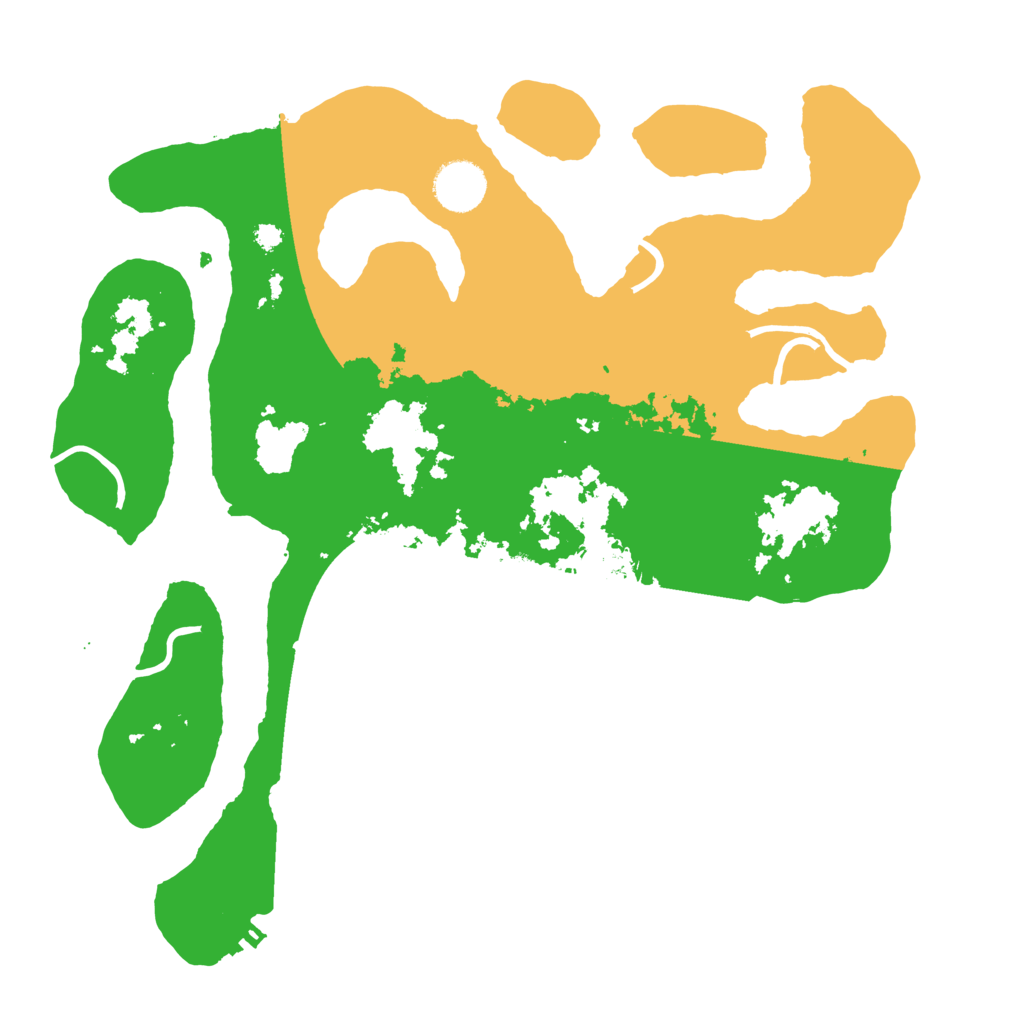 Biome Rust Map: Procedural Map, Size: 3500, Seed: 327216