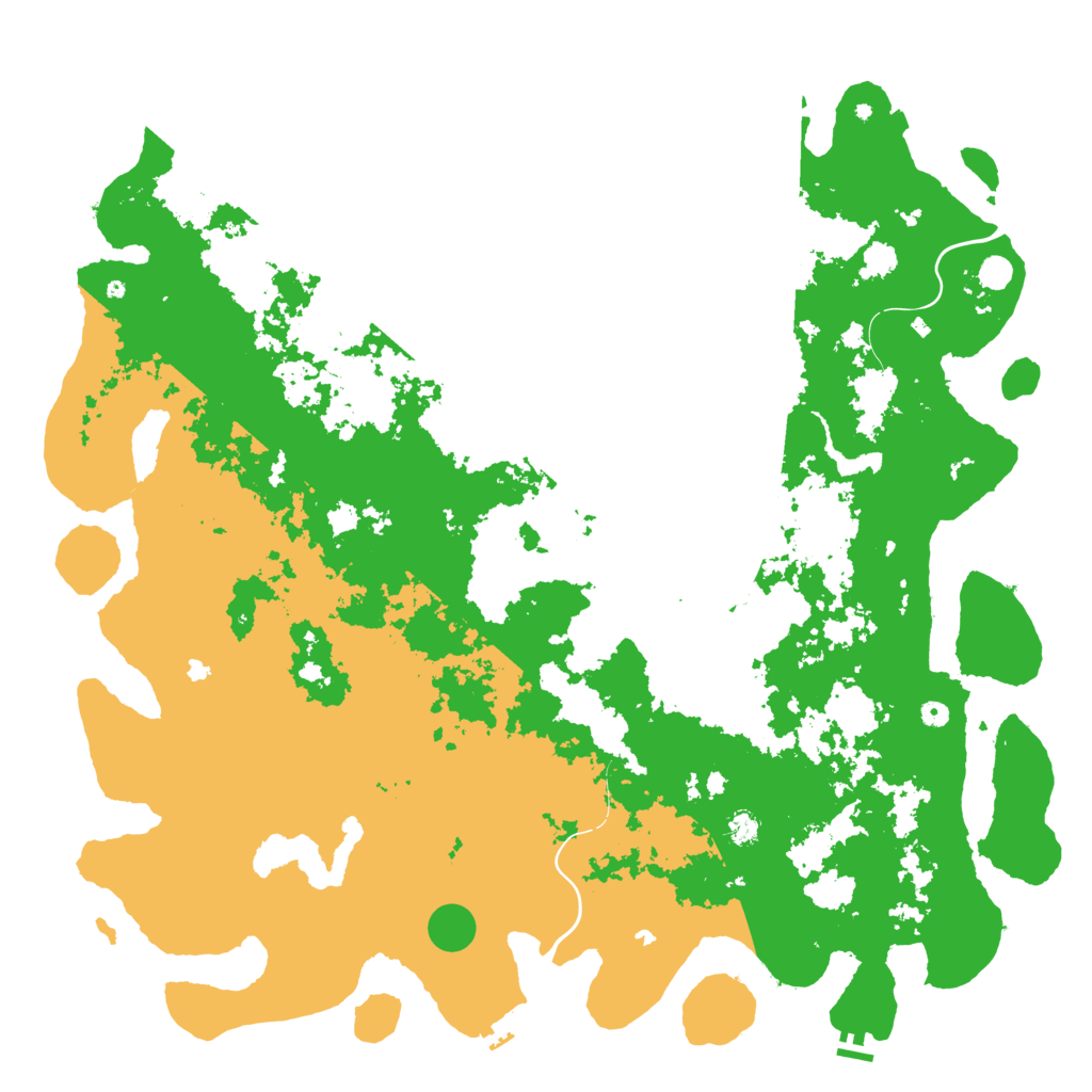 Biome Rust Map: Procedural Map, Size: 6000, Seed: 2143455647