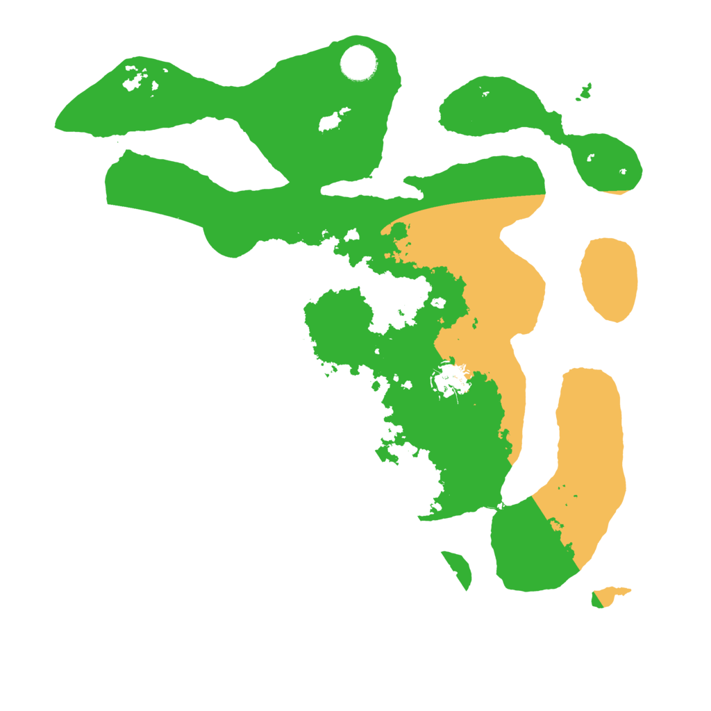 Biome Rust Map: Barren, Size: 3500, Seed: 2103776