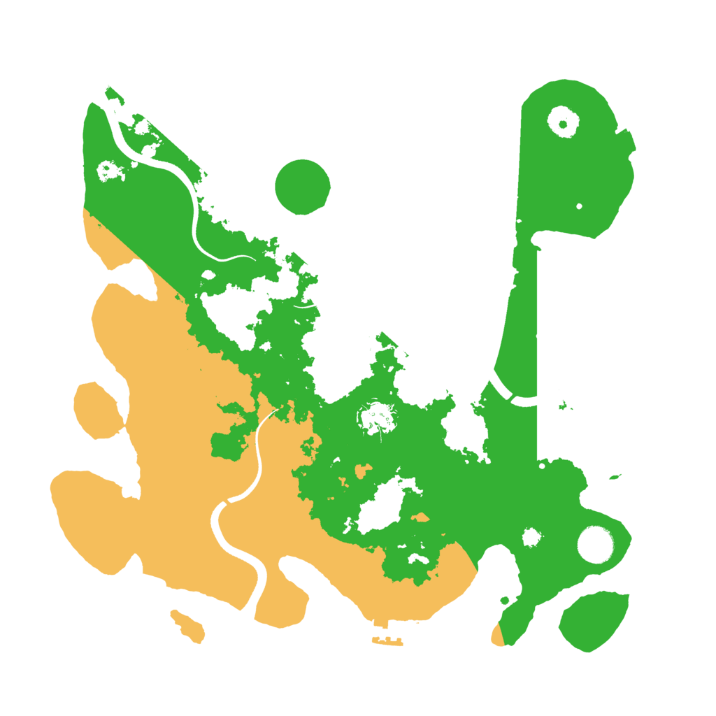 Biome Rust Map: Procedural Map, Size: 3500, Seed: 6274077