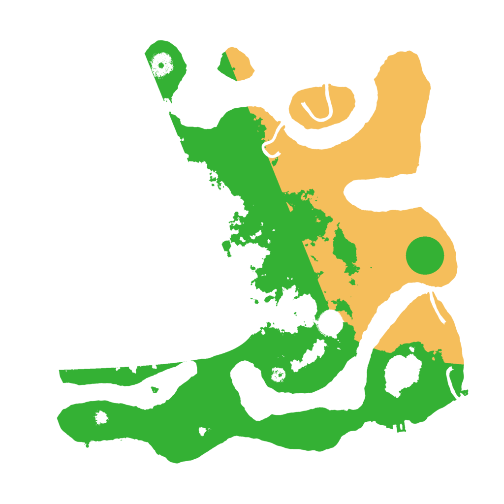 Biome Rust Map: Procedural Map, Size: 3500, Seed: 1432121