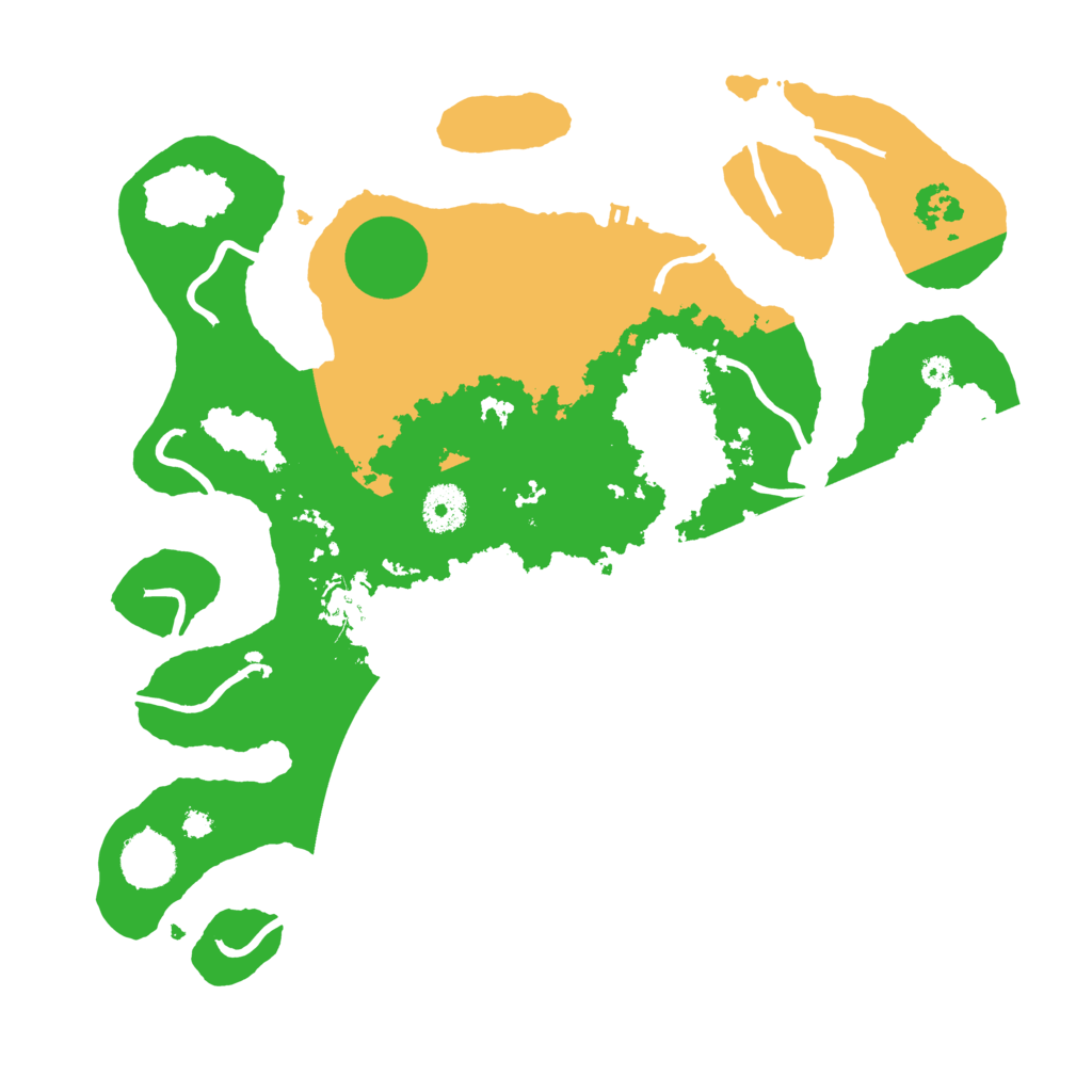 Biome Rust Map: Procedural Map, Size: 3500, Seed: 23779