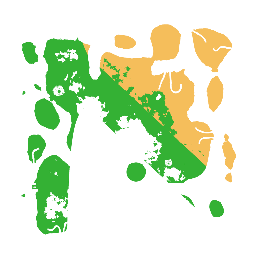 Biome Rust Map: Procedural Map, Size: 3500, Seed: 141222