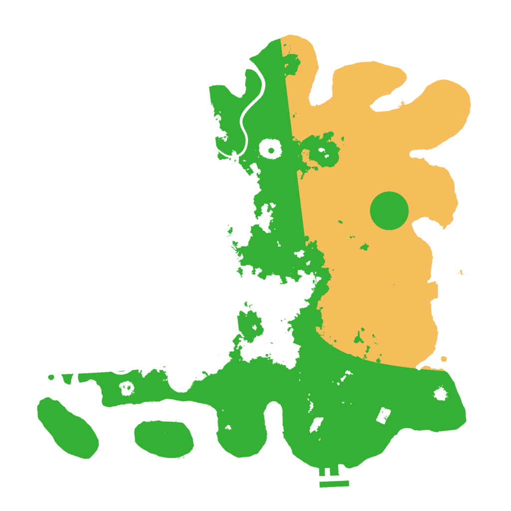 Biome Rust Map: Procedural Map, Size: 3500, Seed: 1803100