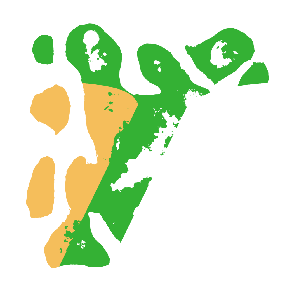 Biome Rust Map: Barren, Size: 3500, Seed: 423444