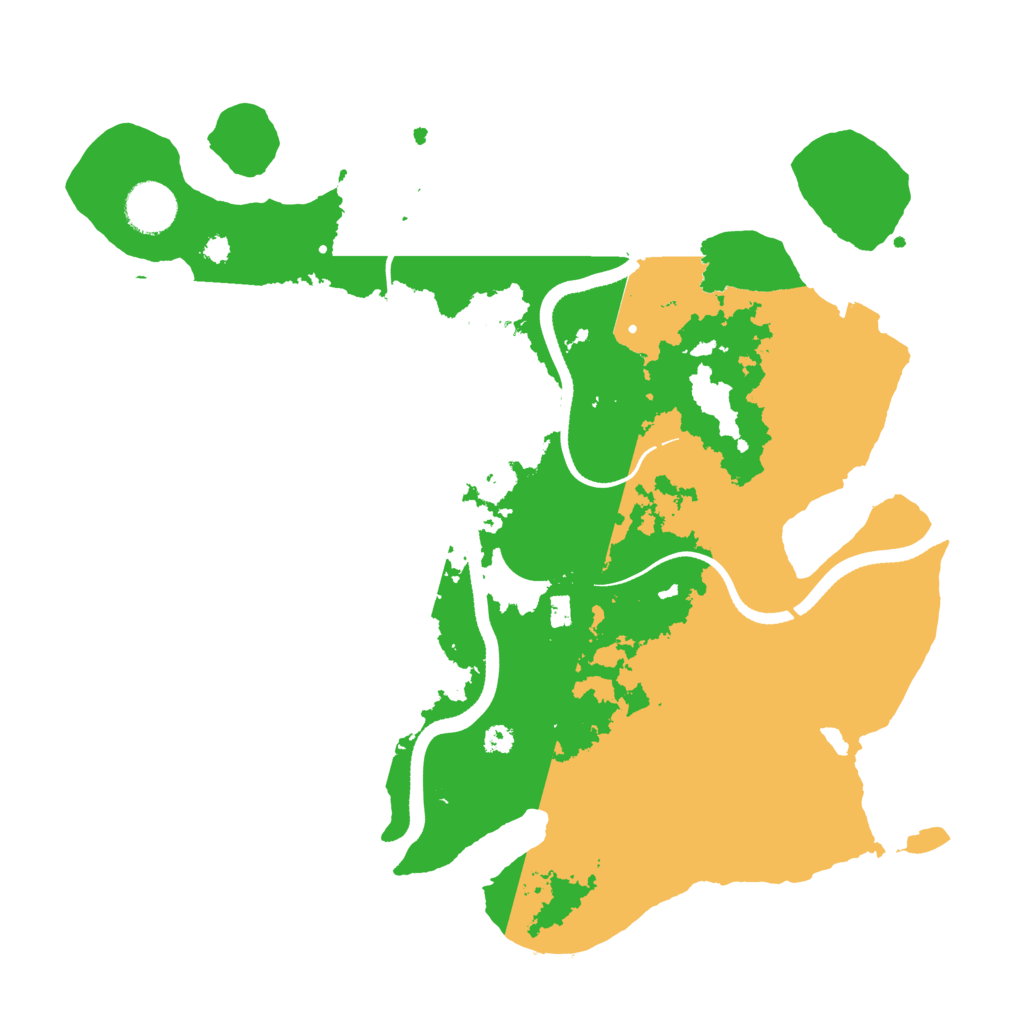 Biome Rust Map: Procedural Map, Size: 3500, Seed: 5127591