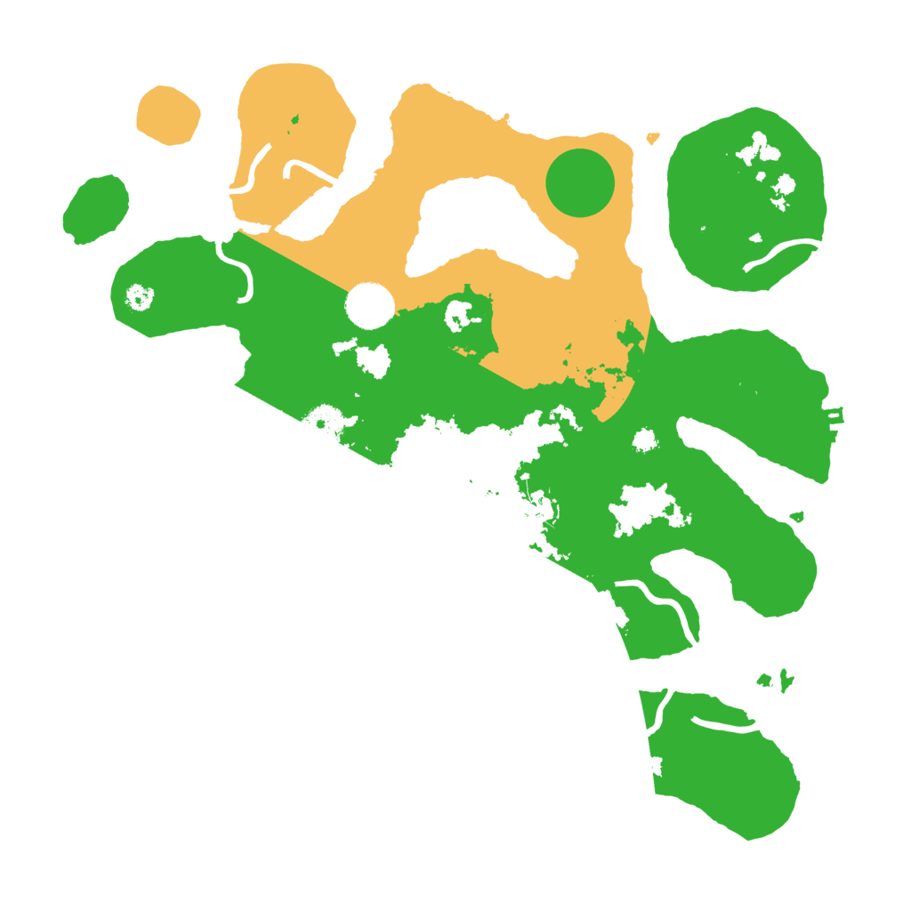 Biome Rust Map: Procedural Map, Size: 3500, Seed: 229395