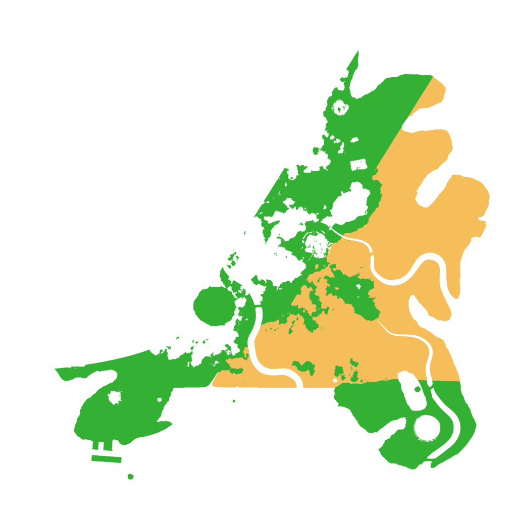 Biome Rust Map: Procedural Map, Size: 3500, Seed: 4952796